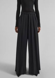 Women Bottoms Norska Pleated Wrap Trousers - Black The Frankie Shop Black - Image 4