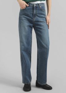 Women Bottoms Rapla Straight Jeans - Medium Wash The Frankie Shop Blue - Image 2