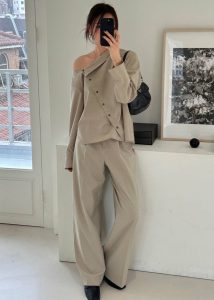 Women Bottoms Roan Trousers - Beige The Frankie Shop Beige - Image 2