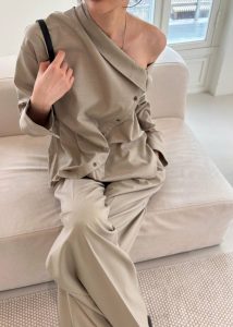 Women Bottoms Roan Trousers - Beige The Frankie Shop Beige - Image 3