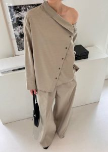 Women Bottoms Roan Trousers - Beige The Frankie Shop Beige - Image 4