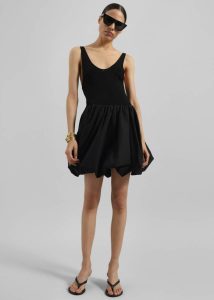 Women Bottoms Rotate Mini Balloon Skirt - Black Black The Frankie Shop - Image 4