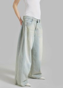 Women Bryony Jeans - Bleach Bottoms The Frankie Shop Blue