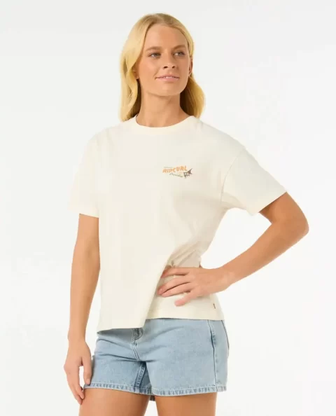 Women Cala Vadella Relaxed Tee Rip Curl Tees & Tanks - Image 2
