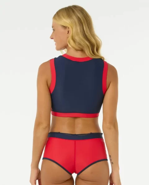 Women Coco Short Sleeve Vest Rip Curl Bikini Tops - Image 3