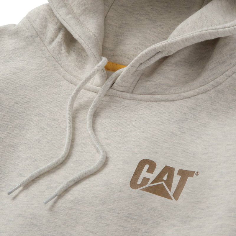 Women Cream Heather Tops & Outerwear Women's Trademark Banner Pull Over Hoodie Cat - Image 4