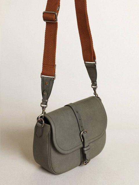 Women Crossbody Bags Women's Francis Bag Medium In Stone Gray Leather Golden Goose Stone Gray - Image 2