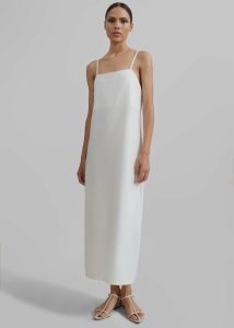 Women Dresses Aletta Midi Dress - Ivory The Frankie Shop White