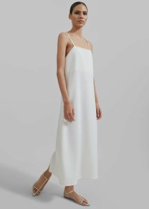 Women Dresses Aletta Midi Dress - Ivory The Frankie Shop White - Image 4