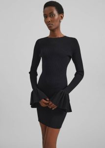 Women Dresses Rotate Knit Mini Cutout Dress - Black Black The Frankie Shop