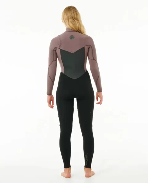 Women Fullsuits Womens Flashbomb 4/3 Chest Zip Wetsuit Rip Curl - Image 3