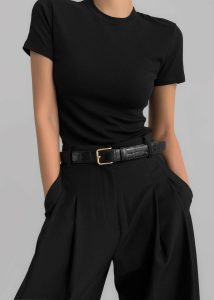 Women Gelso Pleated Trousers - Black Bottoms The Frankie Shop Black - Image 2