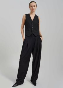 Women Gelso Waistcoat - Black Black Outerwear The Frankie Shop - Image 3