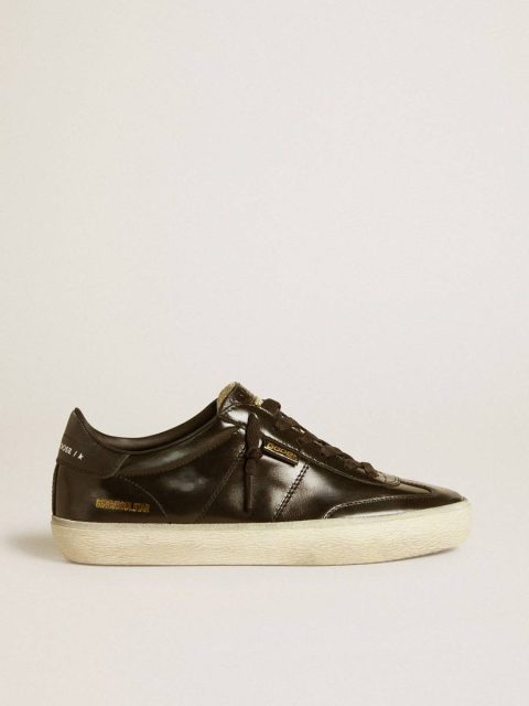 Women Ggdb Classics Women's Soul Star In Black Patent Leather With Black Leather Heel Tab Golden Goose