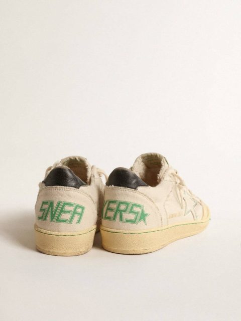 Women Golden Goose Ball Star Ltd With Vanilla Canvas Star And Leather Heel Tab Ball Star - Image 5