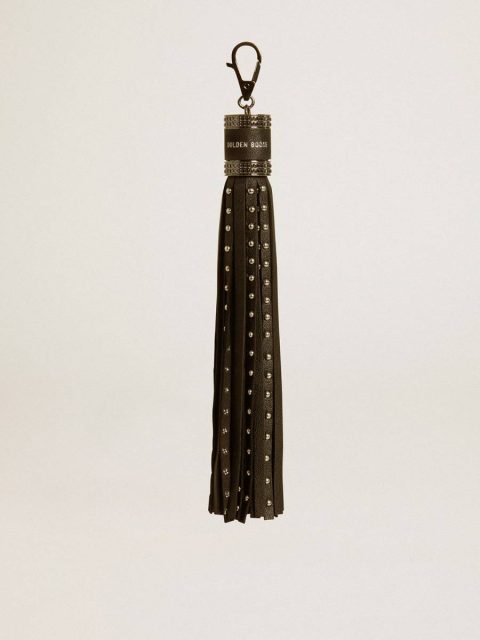 Women Golden Goose Charm In Black Nappa Leather With Studs And Metal Details Bag Accessories