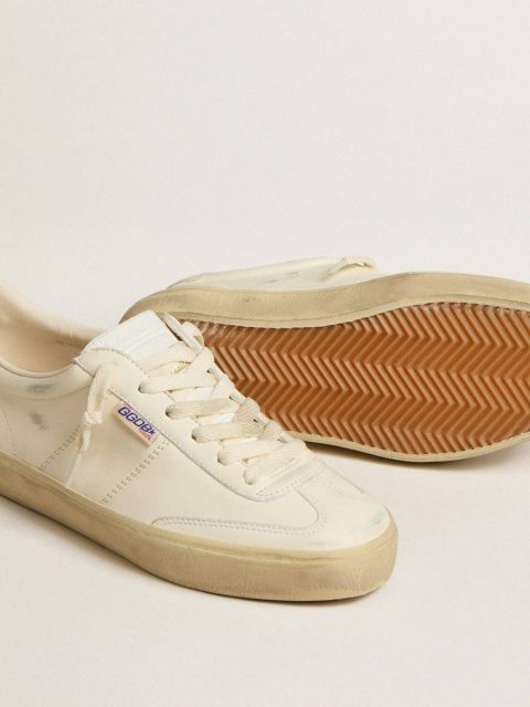 Women Golden Goose Ggdb Classics Women's Soul Star In White Nappa With White Leather Heel Tab - Image 3