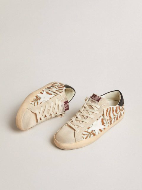 Women Golden Goose Super-Star Ltd In Zebra-Effect Swarovski With A White Leather Star Super-Star - Image 2