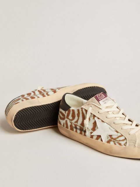 Women Golden Goose Super-Star Ltd In Zebra-Effect Swarovski With A White Leather Star Super-Star - Image 3