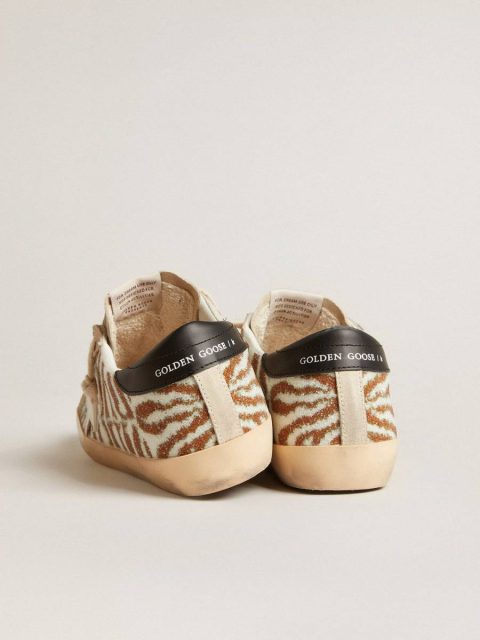Women Golden Goose Super-Star Ltd In Zebra-Effect Swarovski With A White Leather Star Super-Star - Image 4