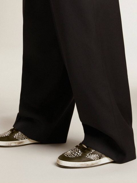 Women Golden Goose Women's Ball Star In Elephant-Print Leather With Black Leather Star Ball Star - Image 3