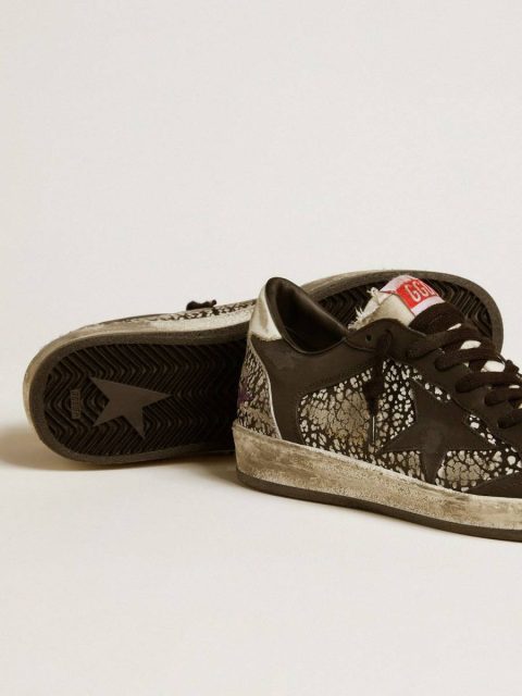 Women Golden Goose Women's Ball Star In Elephant-Print Leather With Black Leather Star Ball Star - Image 4