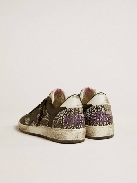 Women Golden Goose Women's Ball Star In Elephant-Print Leather With Black Leather Star Ball Star - Image 5