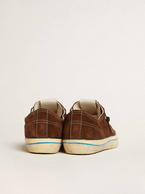 Women Golden Goose Women's V-Star Ltd In Suede With Brown Star V-Star - Image 4