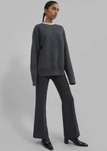 Women Grey Bottoms Kennedy Pants - Grey The Frankie Shop