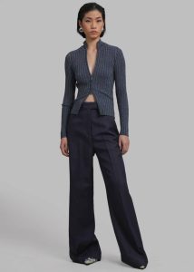 Women Grey The Frankie Shop Dixie Trousers - Charcoal Tops