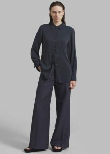 Women Grey The Frankie Shop Dixie Trousers - Charcoal Tops - Image 4