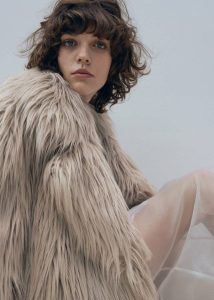 Women Grey The Frankie Shop Outerwear Liza Short Faux Fur Coat - Grey - Image 2