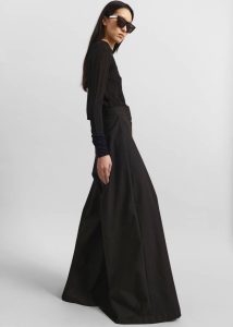 Women Hemer Pleated Wide Leg Trousers - Black The Frankie Shop Black Bottoms - Image 5
