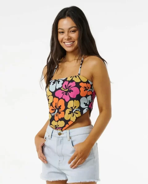 Women Hibiscus Heat Halter Neck Top Shirts & Tops Rip Curl - Image 2