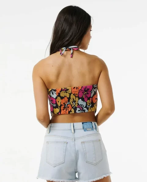 Women Hibiscus Heat Halter Neck Top Shirts & Tops Rip Curl - Image 3