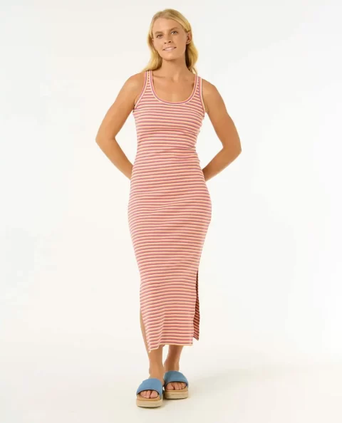 Women High Tide Strip Rib Midi Dress Dresses & Rompers Rip Curl - Image 4