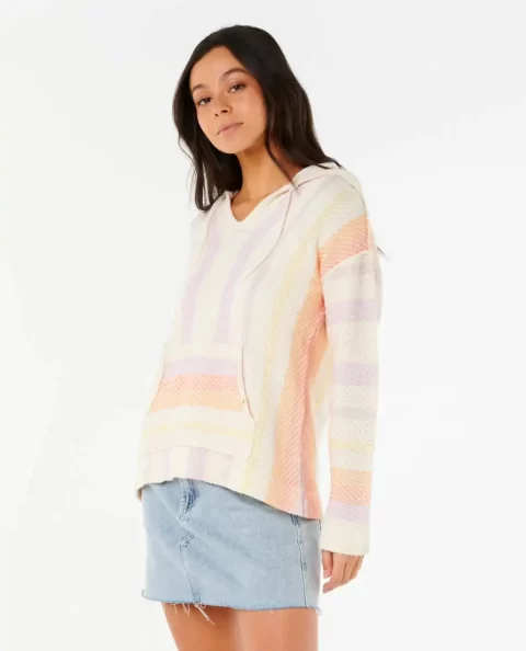 Women Hoodies & Fleece Rip Curl Neon Isles Knit Poncho - Image 2