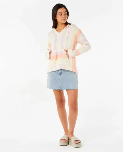 Women Hoodies & Fleece Rip Curl Neon Isles Knit Poncho - Image 4