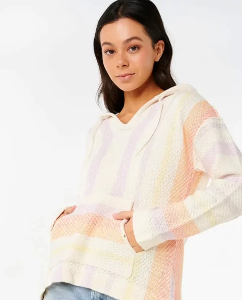 Women Hoodies & Fleece Rip Curl Neon Isles Knit Poncho