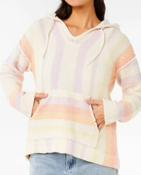 Women Hoodies & Fleece Rip Curl Neon Isles Knit Poncho - Image 5