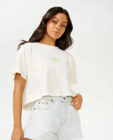Women Hype Crop Tee Tees & Tanks Rip Curl
