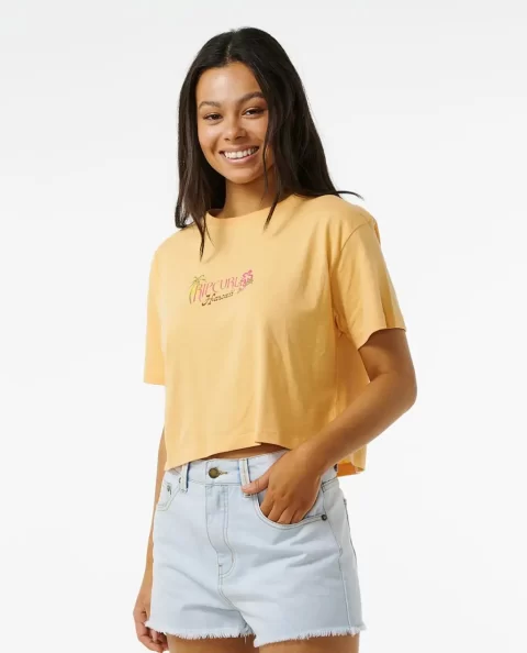 Women Island Crop Tee Rip Curl Tees & Tanks - Image 2