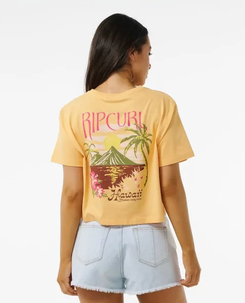 Women Island Crop Tee Rip Curl Tees & Tanks - Image 3