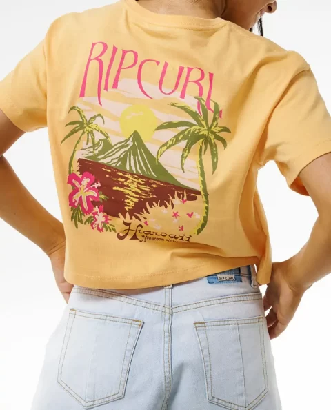 Women Island Crop Tee Rip Curl Tees & Tanks - Image 5