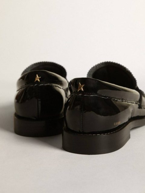 Women Jerry Loafer In Black Patent Leather Loafers & Ballerinas Golden Goose - Image 4