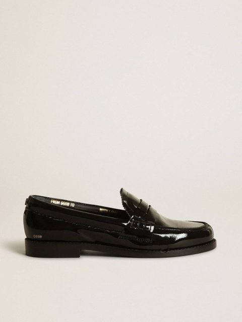 Women Jerry Loafer In Black Patent Leather Loafers & Ballerinas Golden Goose