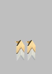 Women Jewelry Bevza Two-Color Grains Earrings - Gold/Silver The Frankie Shop Gold - Image 2