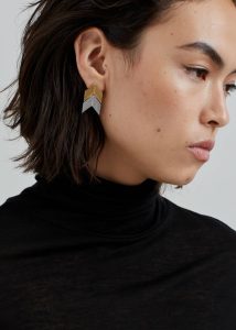 Women Jewelry Bevza Two-Color Grains Earrings - Gold/Silver The Frankie Shop Gold - Image 5