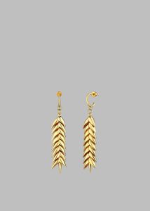 Women Jewelry Gold Bevza Spikelet Medium Earrings - Gold The Frankie Shop