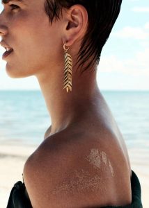 Women Jewelry Gold Bevza Spikelet Medium Earrings - Gold The Frankie Shop - Image 5
